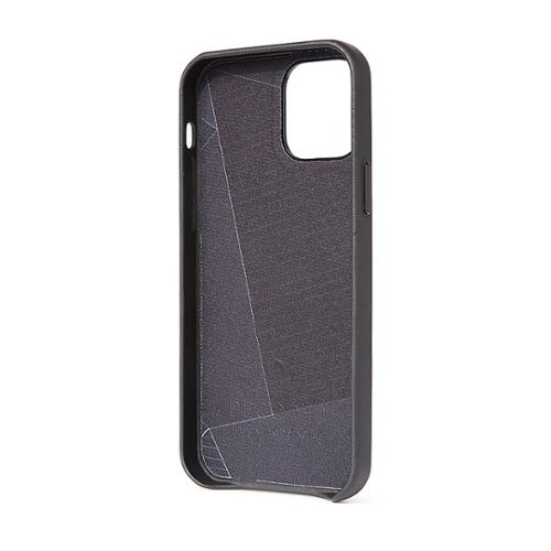 DECODED Leather Backcover iPhone 12 Pro Max - Black GLOBAL SHIPPING