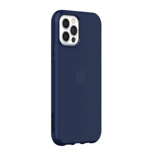 Survivor Clear Hard shell Case for Apple iPhone 12 & iPhone 12 Pro - Navy GLOBAL SHIPPING