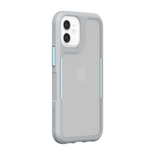 Survivor Endurance Hard shell Case for Apple iPhone 12 mini - Gray/Sky Blue/Light Gray GLOBAL SHIPPING