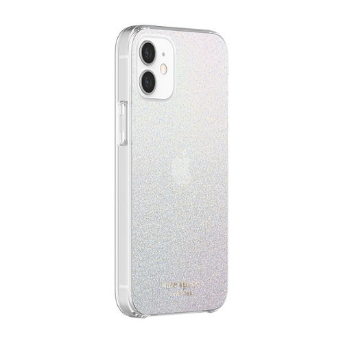 kate spade new york - Protective Hardshell Case for Apple iPhone 12 mini - White Glitter-Alt_View_Standard_3 