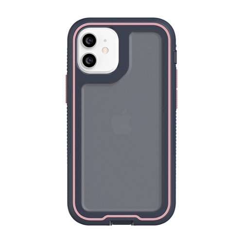 Survivor Extreme Hard shell Case for Apple iPhone 12 mini - Navy/Rose Quartz WORLDWIDE DELIVERY