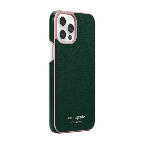 kate spade new york - Wrap Hardshell Case for Apple iPhone 12 Pro Max - Deep Evergreen-Alt_View_Standard_3 