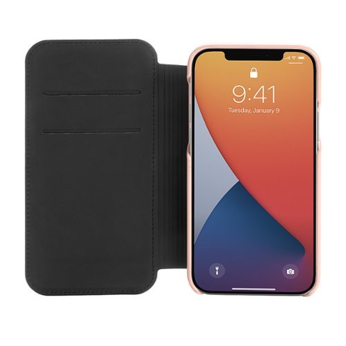 kate spade new york - Folio Case for Apple iPhone 12 & iPhone 12 Pro - Pale Vellum Crumbs-Alt_View_Standard_3 