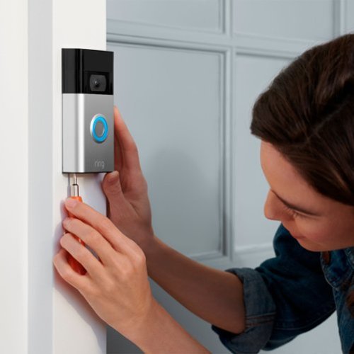 Ring Video Doorbell - Satin Nickel GLOBAL SHIPPING