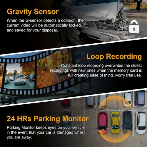 Rexing M2 2K Front and Rear Mirror Dash Cam with Smart BSD ADAS GPS - Black BUY ONLINE