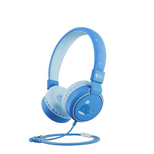 Planet Buddies - Kids Volume-Limited Wired Headphones (Noah the Whale) - Blue