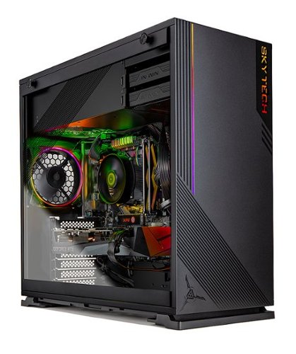 Skytech Gaming – AZURE Gaming Desktop –  AMD Ryzen 5 3600X – NVIDIA GeForce RTX 3070 – 1TB Gen4 SSD – 16GB Memory - Black