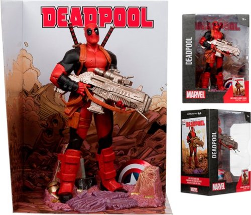 McFarlane Toys Marvel Deadpool 1:6th Scale Collectible with Scene & Comic (Deadpool #1) 10.7 Figure WORLDWIDE DELIVERY