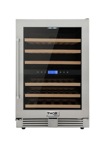 Thor Kitchen - 46-Bottle Dual Zone Wine Cooler - Stainless steel