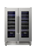 Thor Kitchen - 42 Bottle Dual Zone Built-in Wine Cooler - Stainless steel - Front_Standard
