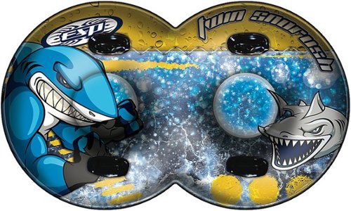 ESP 61" Gemini Inflatable Snowtube and Pool Tube  - Two Riders with Four Grab Handles - Graphic