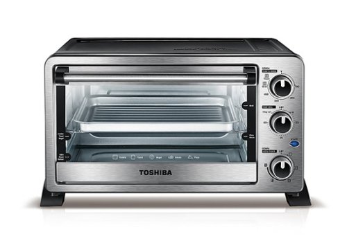 Toshiba - 6 Slice Convection Toaster Oven - Stainless Steel
