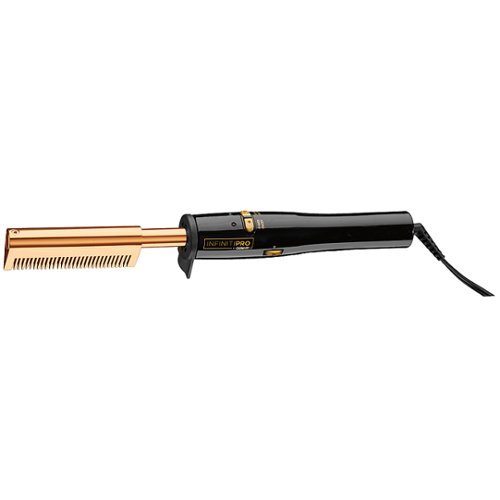 Conair Infiniti Pro Gold Hot Comb - Gold Plated - Gold GLOBAL SHIPPING