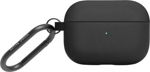 Native Union - Roam Case for AirPods Pro – Silky & Matte Liquid Silicone Case - Black-Front_Standard 