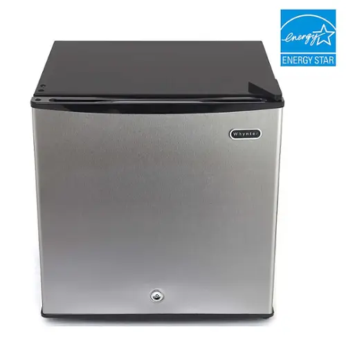 Front. Whynter - Energy Star 1.1 cu. ft. Upright Freezer with Lock - Silver.