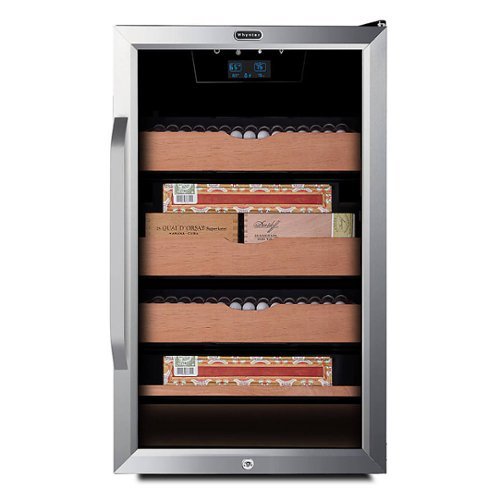 Whynter - 4.2 cu.ft. Cigar Cabinet Cooler and Humidor with Humidity Temperature Control