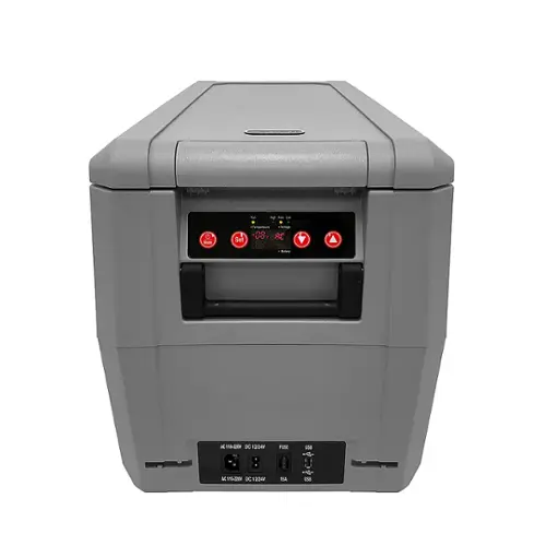 Front. Whynter - 34 Quart Compact Portable Freezer Refrigerator with 12v DC Option - Gray.