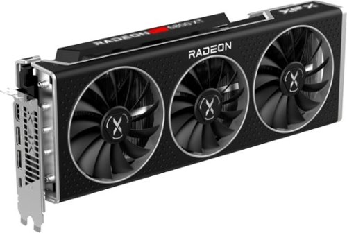 XFX - Merc 319 AMD Radeon™ RX 6800XT 16GB GDDR6 PCI Express 4.0 Gaming Graphics Card - Black-Front_Standard 