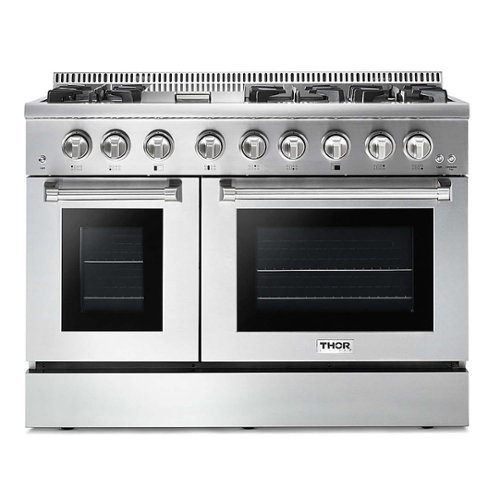 Photos - Cooker Thor Kitchen - Professional 4.6 Cu. Ft. and 2.2 Cu. Ft. Dual Fuel Range Li 