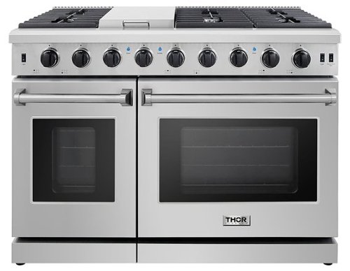 Thor Kitchen - 6.8 cu ft Freestanding Double Oven Convection Gas Range - Stainless steel