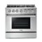 Thor Kitchen - 5.2 cu. ft. Freestanding Liquid Propane Gas Convection Range - Stainless Steel-Front_Standard