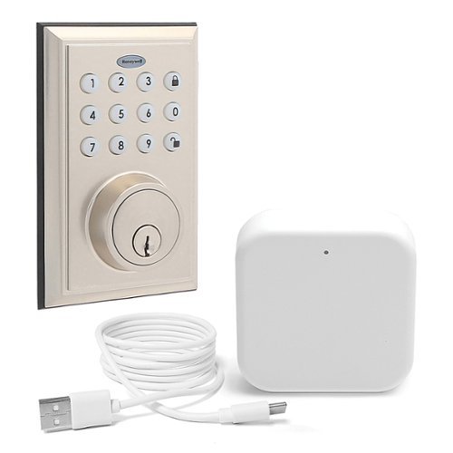 Honeywell - App Deadbolt Door Lock and Wi-Fi Gateway