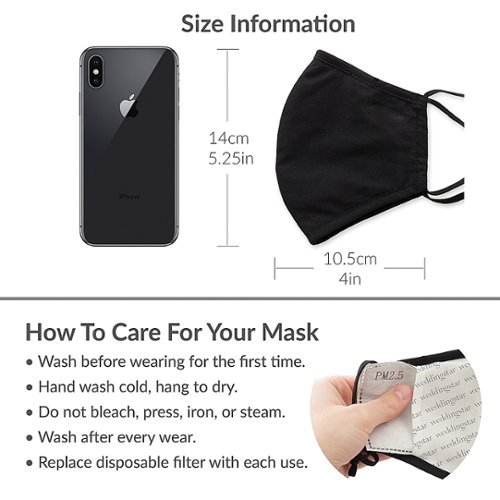 Weddingstar - Kid's Reusable/Washable Cloth Face Mask with Filter Pocket - Starry Sky-Alt_View_Standard_15 