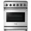 Front. Thor Kitchen - 4.55 cu. ft. Freestanding Gas Convection Range with Storage Drawer - Natural Gas - Stainless Steel.