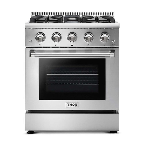 Thor Kitchen - 4.2 cu. ft. Slide-In Professional Gas Range in Stainless Steel - Stainless steel