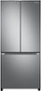 Samsung - 19.5 cu. ft. 3-Door French Door Counter Depth Refrigerator with Wi-Fi - Stainless Steel-Front_Standard