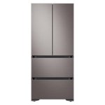 Samsung - 17.3 Cu. Ft. Kimchi & Specialty 4-Door French Door Refrigerator with WiFi and Super Precise Cooling - Platinum Bronze - Front_Standard