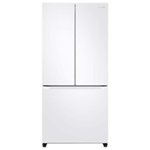 Samsung - 17.5 cu. ft. Counter Depth 3-Door French Door Refrigerator with WiFi and Twin Cooling Plus® - White - Front_Standard