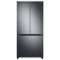 Samsung - 19.5 cu. ft. 3-Door French Door Refrigerator with Wi-Fi - Black Stainless Steel-Front_Standard