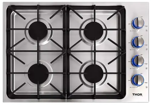 Front. Thor Kitchen - 30" Built-In Gas Cooktop - Stainless Steel.