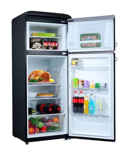 Galanz - Retro Refrigerator, 7.6 Cu.Ft - Black-Alt_View_Standard_2 