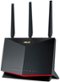 ASUS - Dual Band WiFi 6 Gaming Router, 802.11ax, Mobile Game Mode, Free Internet Security, Mesh WiFi support - Black-Front_Standard 