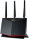 ASUS - Dual Band WiFi 6 Gaming Router, 802.11ax, Mobile Game Mode, Free Internet Security, Mesh WiFi support - Black-Front_Standard