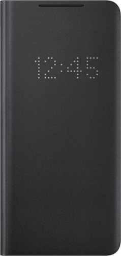 Samsung - LED Wallet Cover for Galaxy S21 Ultra - Black