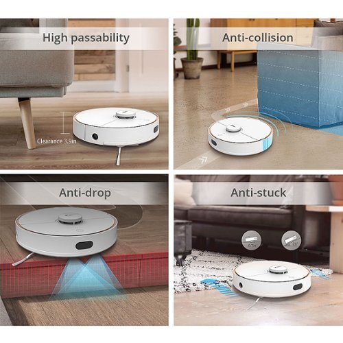 360 - S7 LiDAR Vacuum+Mop Combo Robot Cleaner - White-Alt_View_Standard_17 