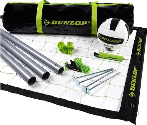 Image of Dunlop - Professional Volleyball Set - Green/Black