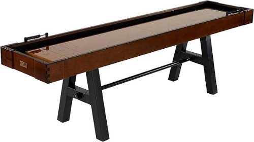 Barrington - 9 ft. Allendale Collection Shuffleboard Table - Brown/Tan-Front_Standard 