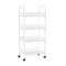 Hastings Home - 4-Tiered Narrow Rolling Storage Shelves - Mobile Space Saving Utility Organizer Cart - White-Alt_View_Standard_18