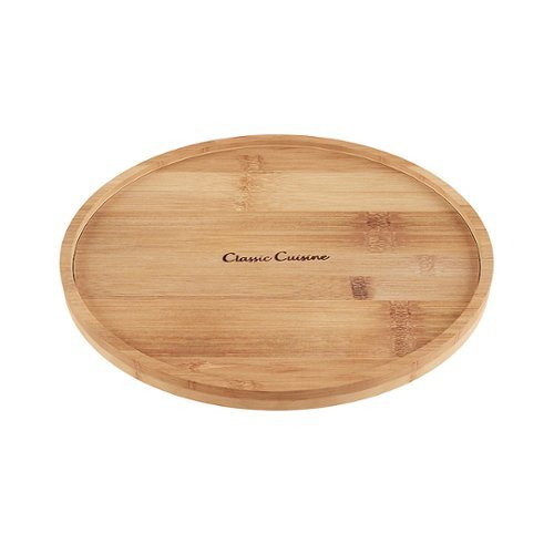 Hastings Home - Lazy Susan – All-Natural Round Single Tier Turntable Kitchen, Pantry and Vanity Organizer and Display - Bamboo-Alt_View_Standard_16 