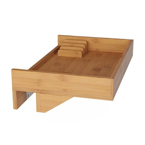 Hastings Home - Bedside Shelf – Eco-friendly Modern Clamp-on Floating Nightstand and Bedroom Accessories Tray - Bamboo-Alt_View_Standard_15 