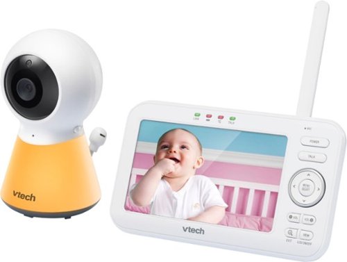 VTech 5 Video Baby Monitor w/Adaptive Night Light - White GLOBAL SHIPPING