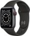 Geek Squad Certified Refurbished Apple Watch Series 6 (GPS + Cellular) 40mm Aluminum Case with Sport Band - Space Gray - (2020)-Front_Standard