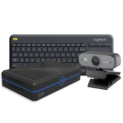 Azulle - Byte4 Pro Mini Desktop PC - Intel Gemini Lake 41 - 4GB Memory -Intel UHD Graphics - 64GB EMMC + Keyboard + Webcam