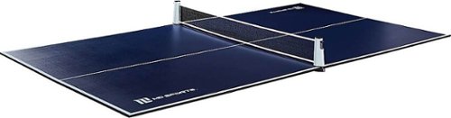 MD Sports - Ping Pong and Table Tennis Conversion Tops, Regulation Size - Folding, Fits Standard Air Hockey and Pool Tables - Blue