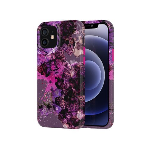 Tech21 - Eco Art Collage Case for Apple iPhone 12 /12 Pro - Pink/Purple