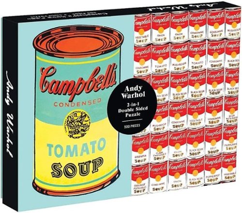 HACHETTE BOOK GROUP - ANDY WARHOL SOUP CAN 2 SIDED 500 PIECE PUZZLE